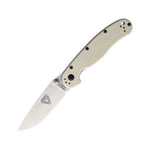 Ontario RAT 2 Pocket Knife 3" Drop Point AUS-8 Satin Blade G-10 Handle Ivory
