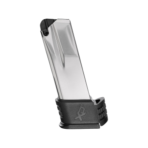 Springfield Armory XDM Compact Magazine 9mm 19-Round with Black Magazine Adapter for Backstrap 3 Stainless Steel