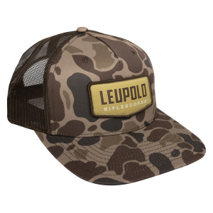 Leupold Mens Camo Trucker Hat Brown