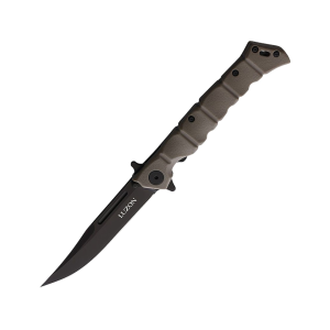 Cold Steel Medium Luzon Pocket Knife 4" Clip Point 8Cr13MoV Black Blade GFN Handle Dark Earth