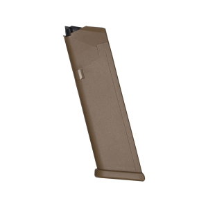 Glock 17, 17L, 18, 19, 19x, 26, 34, 47, 49 Gen 4 Magazine 9mm 17-Round Polymer Coyote