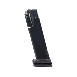 Mec-Gar Optimum Magazine with Extended Base Pad for Sig Sauer P226 9mm 20-Round Steel Anti-Friction Black