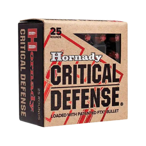 Hornady Critical Defense 38 Special +P Ammo 110 Grain Hornady FTX Polymer Tip Box of 25