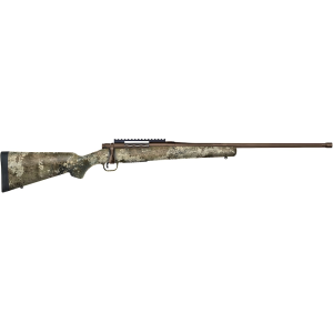 Mossberg Patriot Predator Bolt Action Rifle 7mm PRC 24" Fluted Patriot Brown Threaded Barrel Patriot Brown Frame True Timber Strata Camo Field Stock