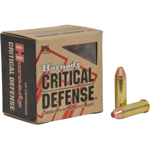 Hornady Critical Defense 38 Special Ammo 110 Grain Hornady FTX Polymer Tip Box of 25