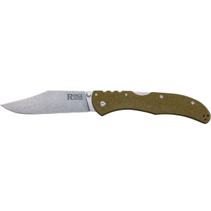 Cold Steel Range Boss Pocket Knife 4" Clip Point Polished Blade Zy-Ex Handle OD Green/ Black