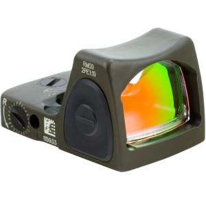 Trijicon RMR Type 2 Reflex Red Dot Sight Adjustable LED 1 MOA Red Dot Cerakote Olive Drab