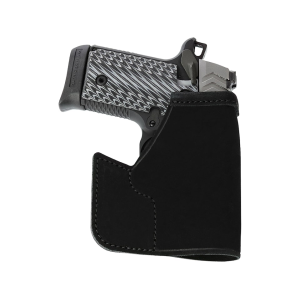 Galco Pocket Protector Pocket Holster Ambidextrous Seecamp 25 ACP, 32 ACP Leather Black - Galco