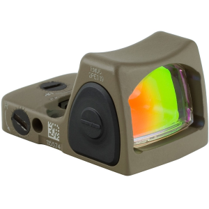 Trijicon RMR Type 2 Reflex Red Dot Sight Adjustable LED 6.5 MOA Red Dot Cerakote Flat Dark Earth
