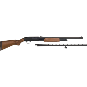 Mossberg 500 Field & Deer Combo Pump 12 Gauge Shotgun 28" Blued Barrel Wood Field Stock