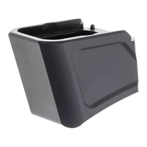 Tyrant Designs Extended Magazine Base Pad for Glock 17, 22, 34, 35, 19X, 45 +5 9mm Luger, +4 40 S&W Aluminum Black