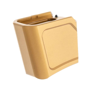 Tyrant Designs Extended Magazine Base Pad for Glock 43X, 48 +4 9mm Luger Aluminum Gold