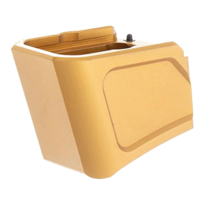 Tyrant Designs Extended Magazine Base Pad for Glock 17, 22, 34, 35, 19X, 45 +5 9mm Luger, +4 40 S&W Aluminum Gold