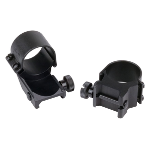 Weaver Top Mount Weaver Extended 1" Scope Rings Matte Black Extra-High