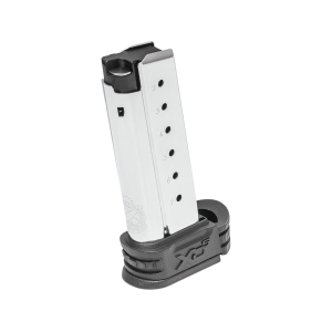 Springfield Armory XD-S Magazine 40 S&W 7-Round with Black Magazine Adapter for Backstraps 1, 2 Stainless Steel