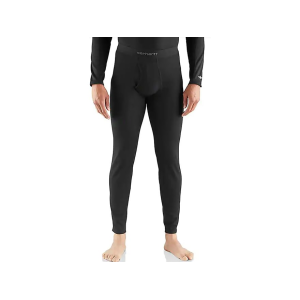 Carhartt Men's Force Midweight Waffle Base Layer Pants Black Large