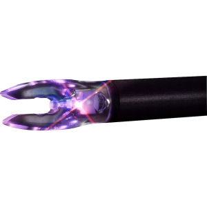 Nockturnal FIT Universal Size Lighted Arrow Nock Strobing Red & Blue 3PK