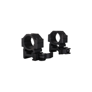 UTG Max Strength Tactical 4 Hole QD Picatinny 1" Scope Rings Matte Black Medium