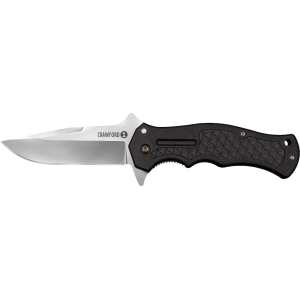 Cold Steel Crawford Model 1 Pocket Knife 3.5" Clip Point 4034 Satin Blade Zy-Ex Handle Black