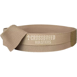 CrossBreed Holsters Liberty Belly Band Holster Ambidextrous CrossBreed Liberty Belly Band Elastic Tan Large Nylon Tan