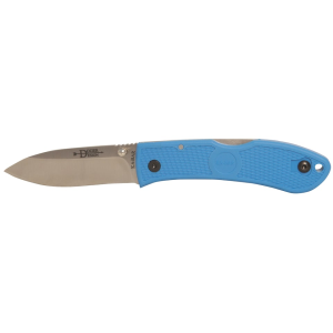 KA-BAR Dozier Pocket Knife 3" Drop Point D2 Stainless Steel Blade Zytel Handle Blue