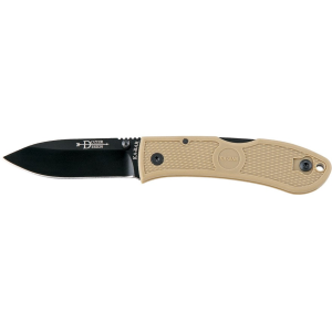 KA-BAR Dozier Pocket Knife 3" Drop Point D2 Stainless Steel Blade Zytel Handle Coyote Brown
