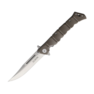 Cold Steel Medium Luzon Pocket Knife 4" Clip Point 8Cr13MoV Satin Blade GFN Handle Dark Earth