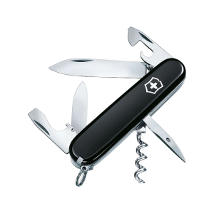 Victorinox Swiss Army Spartan Pocket Knife Stainless Steel Blade Polymer Handle Black