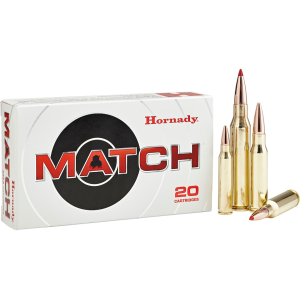 Hornady Match 223 Remington Ammo 73 Grain Hornady ELD Match Polymer Tip Box of 20