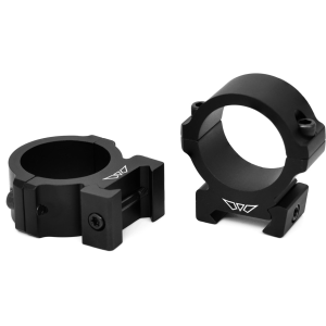 Warne Vapor Horizontal Picatinny 1" Scope Rings Matte Black Medium