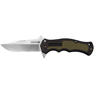 Cold Steel Crawford Model 1 Pocket Knife 3.5" Clip Point 4034 Satin Blade Zy-Ex Handle OD Green and Black