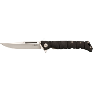 Cold Steel Luzon Medium Pocket Knife 4" Clip Point 8Cr13MoV Satin Blade Glass Reinforced Nylon (GRN) Handle Black