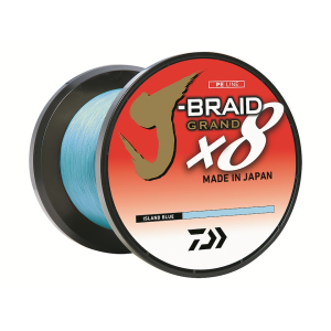 Daiwa J-Braid Grand X8 Braided Fishing Line 10lb 300yd Island Blue