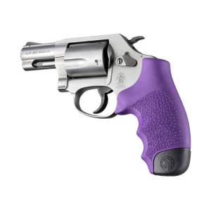 Hogue Monogrip Grips for S&W J-Frame Round Butt Rubber Purple