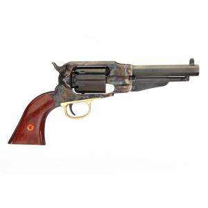 Uberti 1858 Remington New Model Army Black Powder Revolver 44 Caliber 5.5" Blued Barrel Case Hardened Frame Walnut Grip - Uberti