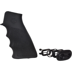 Hogue OverMolded AR-15 Pistol Grip with Storage Kit Rubber Black