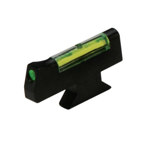 HIVIZ Fiber Optic Front Sight for S&W Revolver with Interchangeable Front Sight .208" Height Steel Green