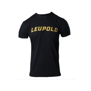 Leupold Men's Wordmark Short Sleeve Crew Neck T Shirt Black Medium