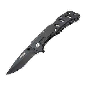 Bear & Son 61117 Folding Knife 3" Drop Point 440 Black Blade Zytel Handle Black