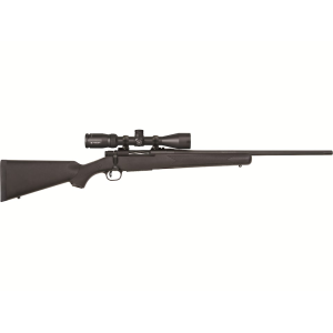 Mossberg Patriot Bolt Action Rifle 7mm-08 Remington 22" Fluted Matte Blue Barrel Black Frame Black Straight Grip Stock with Scope