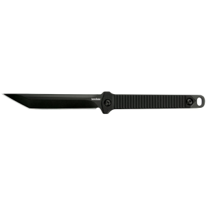 Kershaw Dune Fixed Blade Knife 3.8" Tanto Point 3Cr13 Black Oxide Blade Fiberglass Reinforced Nylon (FRN) Handle Black
