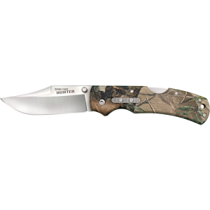 Cold Steel Double Safe Hunter Pocket Knife 3.5" Clip Point 8Cr13MoV Stainless Blade Glass Reinforced Nylon (GRN) Handle Camo