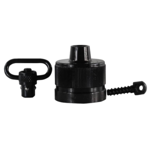 GrovTec Push Button Shotgun Magazine Cap with 1" QD Sling Swivel Benelli Super Black Eagle, SBE II, M2 12 Gauge Steel Black