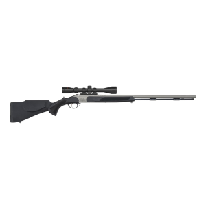 Traditions Vortek StrikerFire VAPR 50 Caliber Muzzleloading Rifle 28" Stainless Steel Barrel Black Stock with 3-9x 40mm Scope