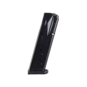 Mec-Gar Optimum Magazine with Base Pad for Sig Sauer P226 357 Sig, 40 S&W 13-Round Steel Anti-Friction Black
