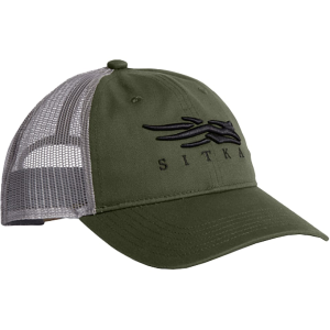 Sitka Gear Mens Icon Lo Pro Trucker Hat Olive Green