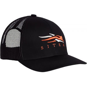 Sitka Gear Mens Icon Mid Trucker Hat Black
