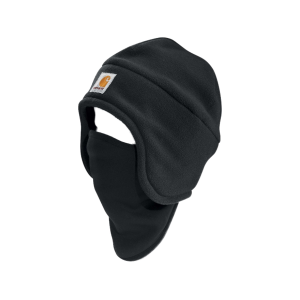 Carhartt Mens Fleece 2-in-1 Beanie Black