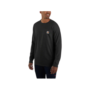 Carhartt Men's Force Relaxed Fit Midweight Long Sleeve Crew Neck T Shirt Heather Gray Medium