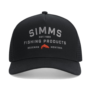 Simms Mens Double Haul Trucker Hat Black